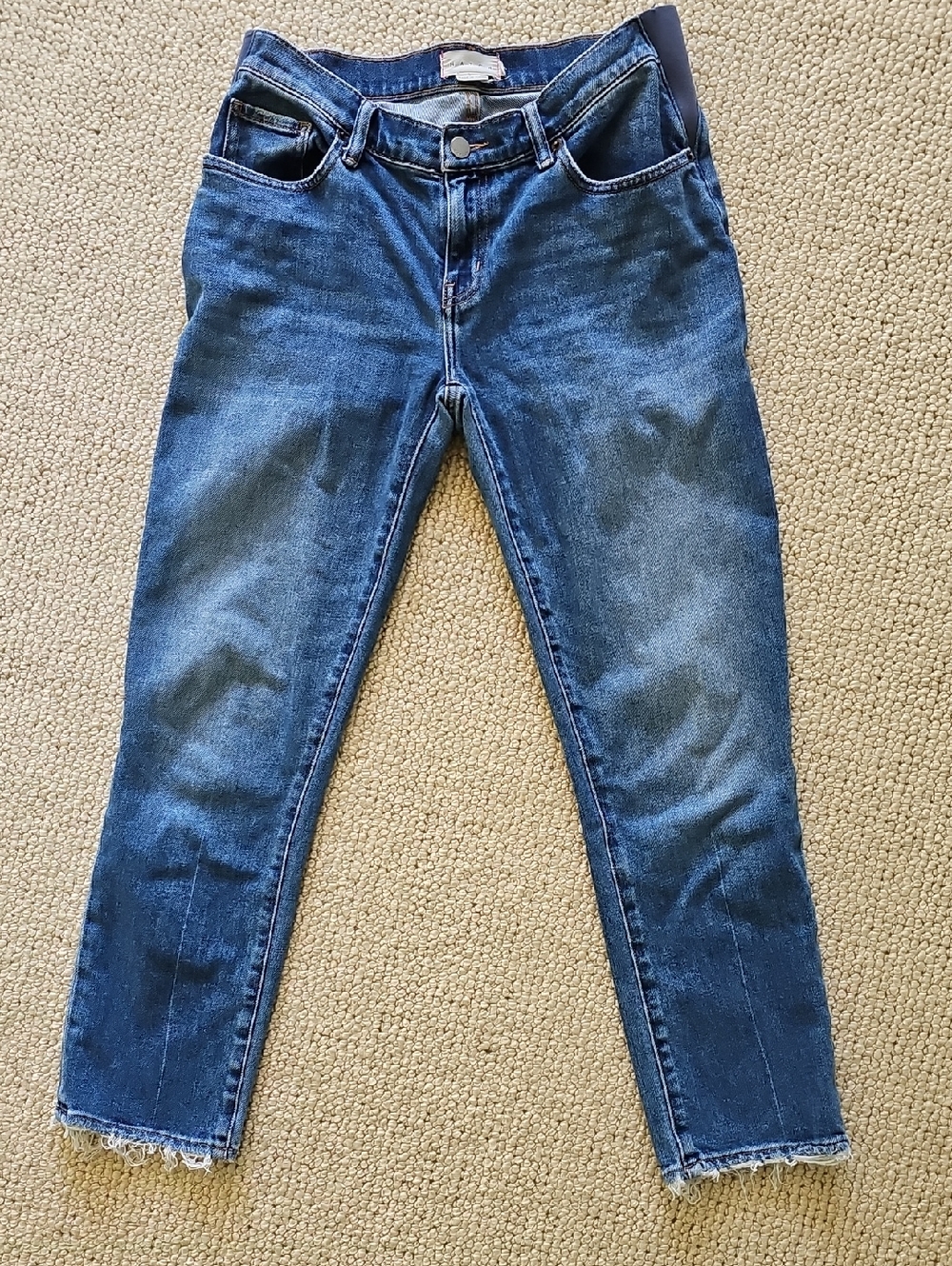 Hatch Maternity Women's Blue Straight Jeans